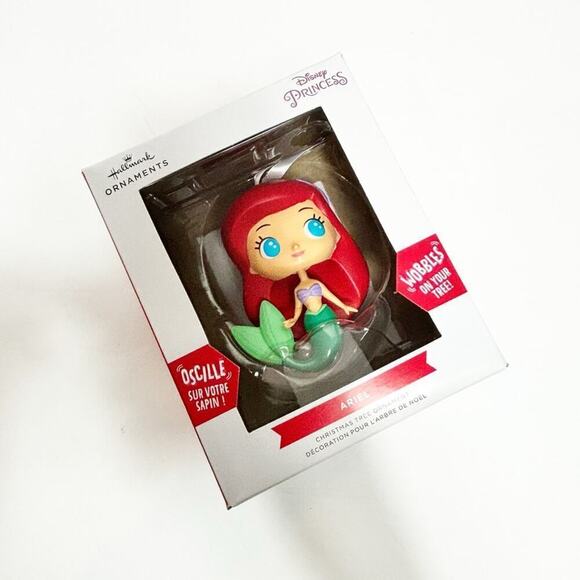 HALLMARK DISNEY LITTLE MERMAID ARIEL WOBBLE CHRISTMAS ORNAMENT BRAND NEW - Picture 3 of 4